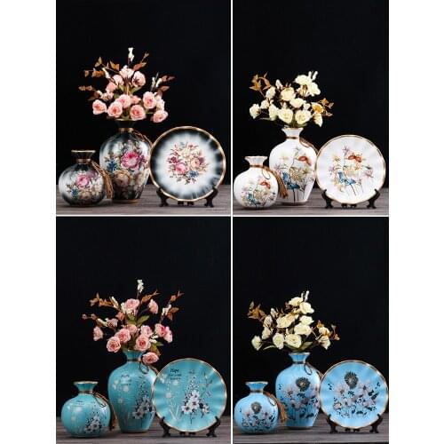 American Ceramic Vase Decoration European modern living room porch TV cabinet wine cabinet creative home decoration