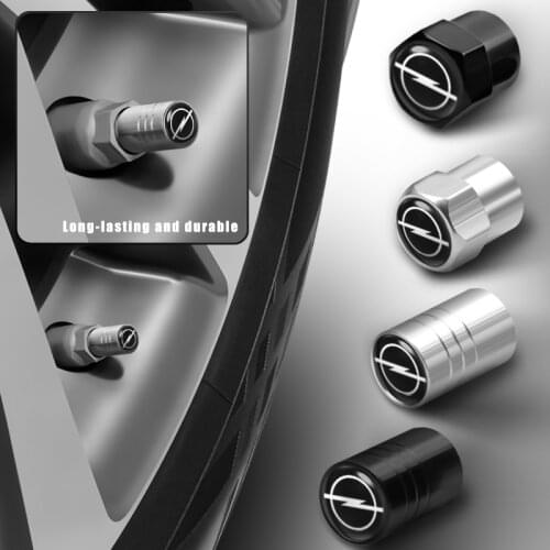 4pcs Car-Styling Opel Emblems Wheel Tire Valve Tyre Caps For Opel Astra H G J Insignia Mokka Zafira Corsa Vectra C D Accessories