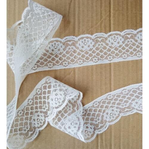 Width 50mm 8yards Embroidered Net Lace Trim fabric Garment ribbon headband wedding party decoration gift DIY Accessories,GH-1542