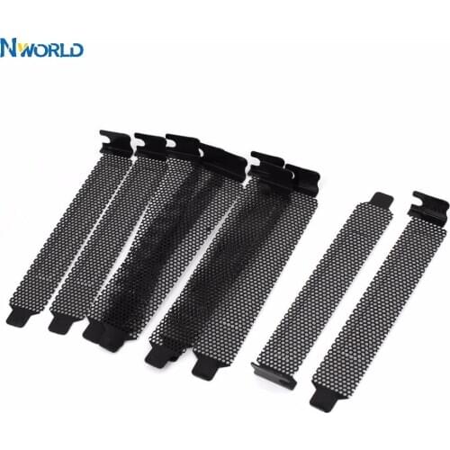 Nworld 10 pcs PCI Slot Cover PCI Slot Cover Hard Steel Dust Filter Blanking Board With Screws