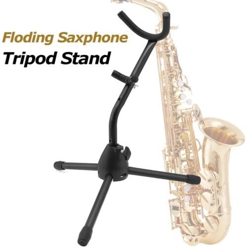 Lightweight Tubular Construction Folding Saxophone Stand Alto Sax Rack Saxophone Accessories