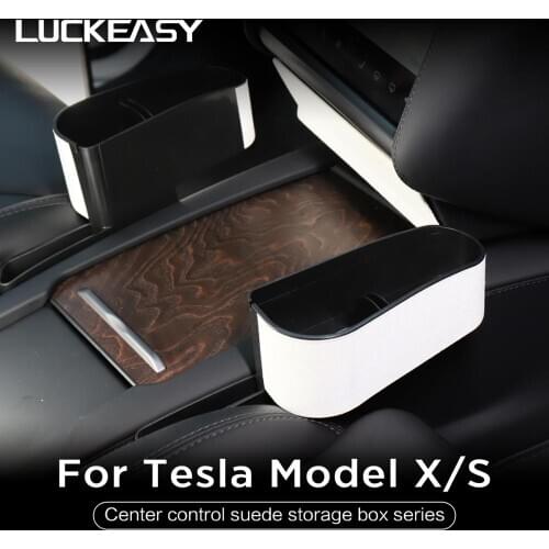 LUCKEASY Interior modification Accessories for Tesla ModelX and ModelS 2017-2020 Storage box for car central control side