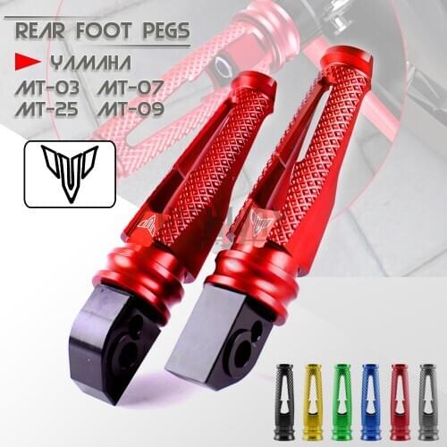 Motorcycle CNC Aluminum Rear Passenger Footrests Foot Rests Foot Pegs For YAMAHA MT-03 MT-25 MT-07 MT-09 MT03 MT09 MT07