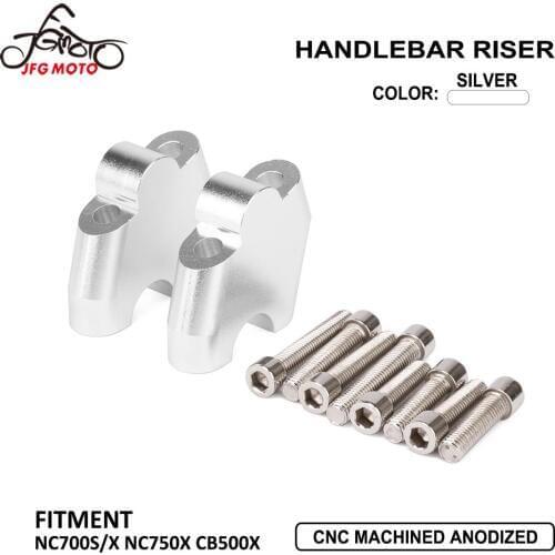 Motorcycle CNC Handlebar Riser Clamp Adapter Bar Mount For HONDA NC700S NC700X NC750X CB500S