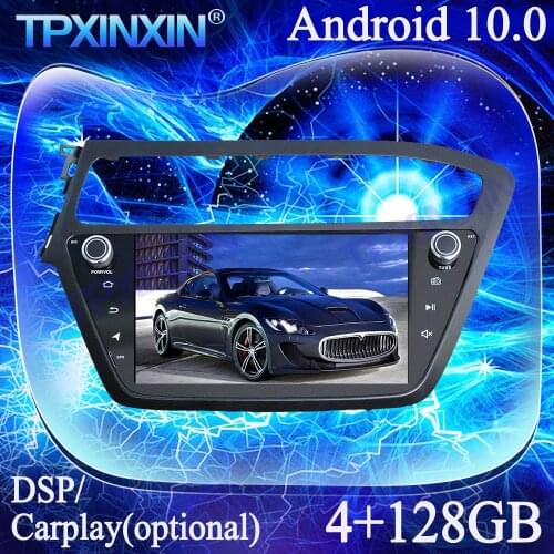 For Hyundai I20 2018 Android 10.0 PX6 IPS 4+128G Carplay Multimedia Player Tape Recorder GPS Navigation Auto Radio Head Unit DSP