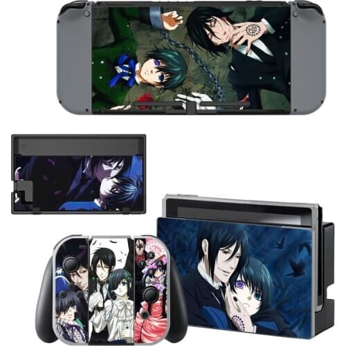 Black Butler Nintendo Switch Skin Sticker NintendoSwitch stickers skins for Nintend Switch Console and Joy-Con Controller