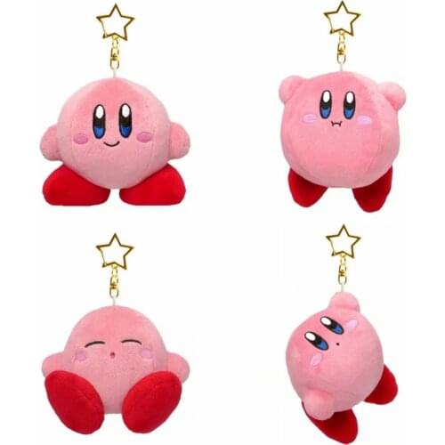 New Classic game Kirby plush pendant kawaii anime surrounding girl heart toys character plush tosy school bag decoration gift