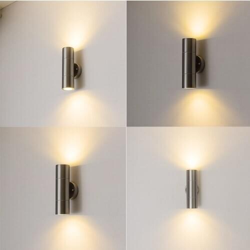 GU10 Lighting Wall Mounted Bedside Wall Lamp porch lights backgrounp lighting Modern indoor outdoor Sconce led Bedroom Hotel