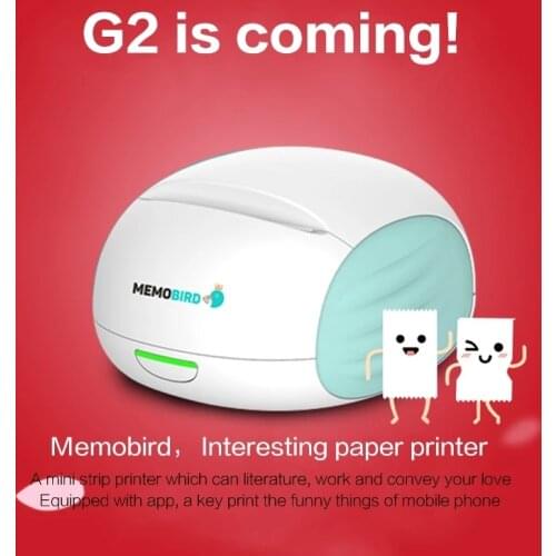 MEMOBIRD G2 Portable Mini Printing Barcode Wireless Pocket Thermal Receipt Label Printer Wifi Photo Printer