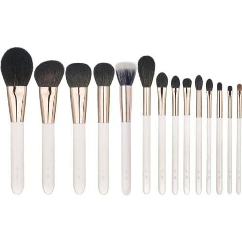 Professional Handmade Make Up Brush Powder Blush Eye Shadow Lip Brush Soft Saikoho Goat Hair Weasel Hair Makeup Brushes Kit