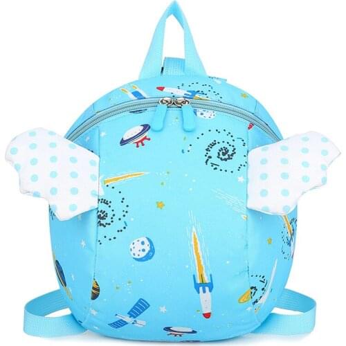 New anti-lost backpack boy baby Korean baby school bag canvas 1-3 years old 2 girls with chest buckle cartoon bag