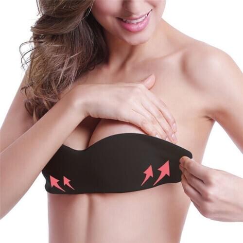 Sexy Bras For Women Adhesive Silicone Push Up Bra Pads Strapless Reusable Breast Lift Tape Bralette Comfort Invisible Sticky Bra