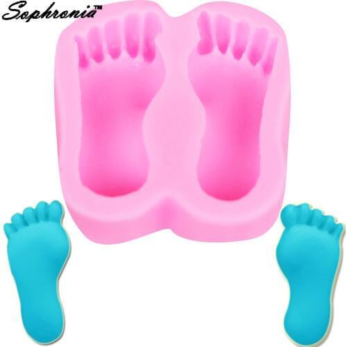 Sophronia M569 1PCS Baby Feet 1pcs UV Resin Jewelry Silicone Mold Expoxy Mold Jewelry Making DIY Decorate Craft