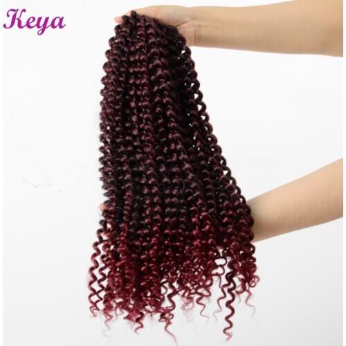 Passion Twist Hair 18 Inch Crochet Braid Ombre Color Long Braiding Hair 22 Roots/Pack Synthetic Hair Extensions For Black Women