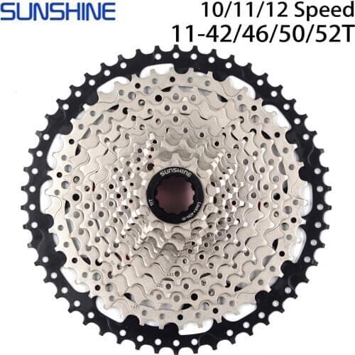 Sol Cassette 11 12 Velocidad 11-50T 11-46T 11-42T 10 velocidad MTB bicicleta de montaña Cassette sol rueda libre Compatible