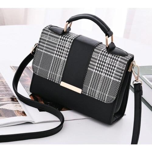Women Fashion PU Leather Shoulder Small Flap Crossbody Handbags Top Handle Messenger Bags High Quality Luxury Ladies Hand Bag
