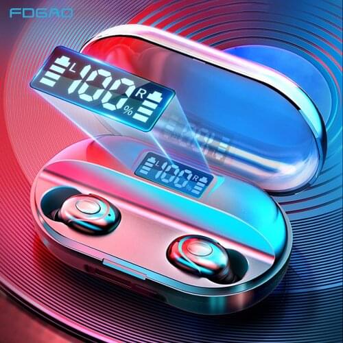 TWS for Bluetooth 5.1 Eaphones With 2200mAh Charging Case Touch Control Wireless Earphone Waterproof Earbuds Sport 9D Stereo