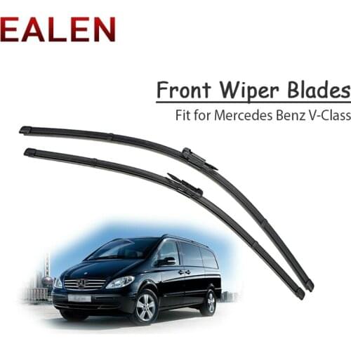 EALEN For Mercedes Benz V Class Vito Viano W639 W447 V200 V250 109 Original Accessories 1Set Rubber Car Front Wiper Blade Kit