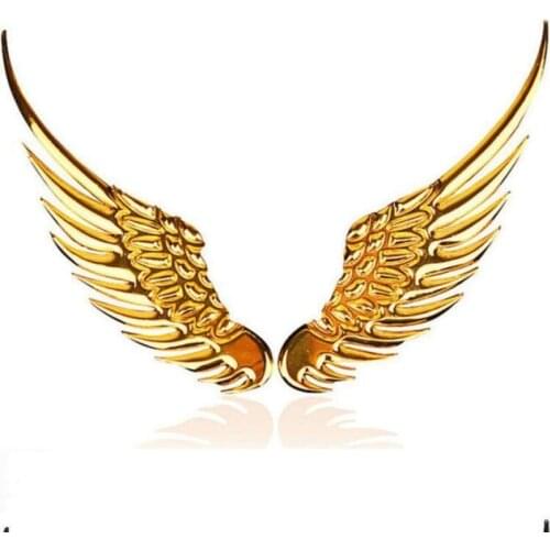 1 Pair of Fashion 3D Wings Car Stickers For Toyota wishes mark x supra gt86 4runner avensis Camry RAV4 Prado Corolla YARIS