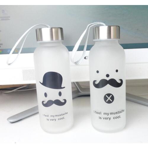 1PC hot sale creative cute juice tea coffee nice Lightweight Glass Water bottles KK 3060