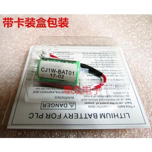10pcs/lot 100% Original NEW CJ1W-BAT01 3V 14250 PLC Battery With Plug Support CJ1M CJ1G CJ2M CJ2G CP1E CP1L CP1H