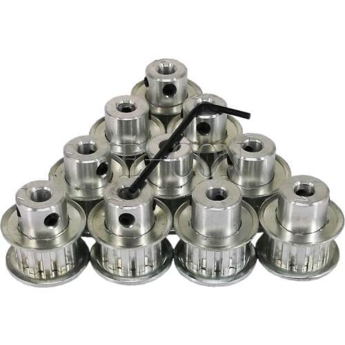 10pcs/lot XL10 Timing Pulley 10 teeth synchronization Alumium Bore 6mm L037 L039 width BELT for stepper motor Free shipping $22