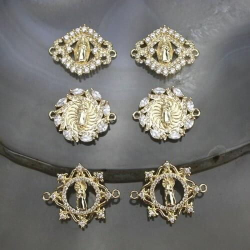 20mm 20pcs/lot New fashion cz religion connector,popular cz jewelry connector,accessories jewelry wholesale