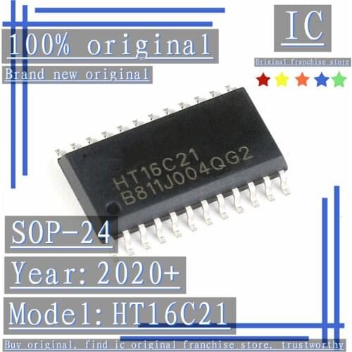 2020+100% Brand new original 5PCS-20PCS HT16C21 SOP-24 RAM mapping 20*4/16*8 LCD driver