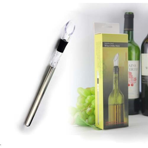 24pcs High Quality Stainless Steel Beer Cooling Stick Wine Chiller Beverage Frozen Stick Ice Cooler Durable Barware ZA1122