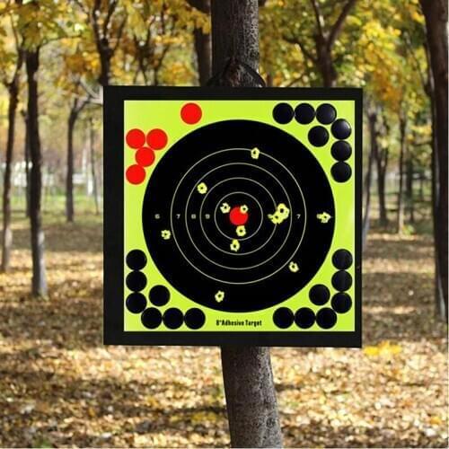 8In Shooting Targets Stickers Reactive Splatter Adhesive Sticker Paper Gun Shoot Training Accessories