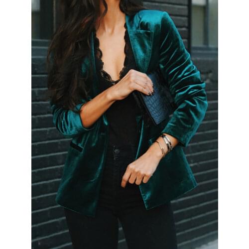 Женские бархатные пиджаки Aelegantmis China At AliExpress