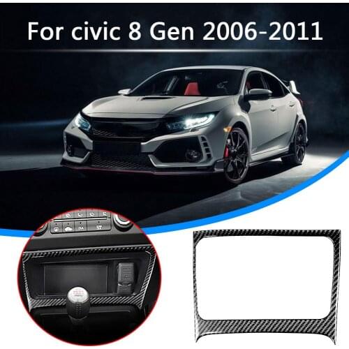 Car Interior Cover Trim Accessories Carbon Fiber Car Panel Trim Sticker Decoration Sticker for Honda Civic 06-11