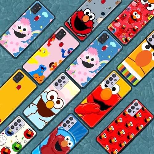 TPU Case For Samsung A71 A52 A51 A91 A72 A21s 42 A41 A32 A31 A21 EU A12 A11 A02 A02s Cover Sesame Street Fundas Silicone Para