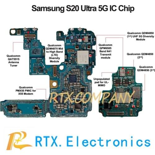 PMX55 001 FOR Samsung s20 ultra Note20/Xiaomi Mi10 Baseband BBPMU IC IPHONE12 12mini 12pro 12Promax PMIC Small Power Chip New