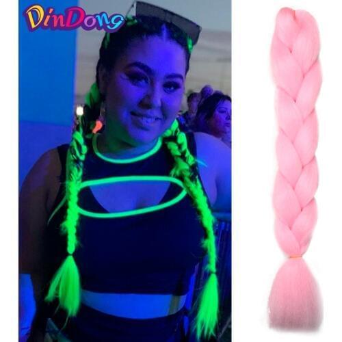 DinDong 24" Xpressions Ombre Jumbo Braid Shining Hair in Darkness Synthetic African Braiding Hair Extension