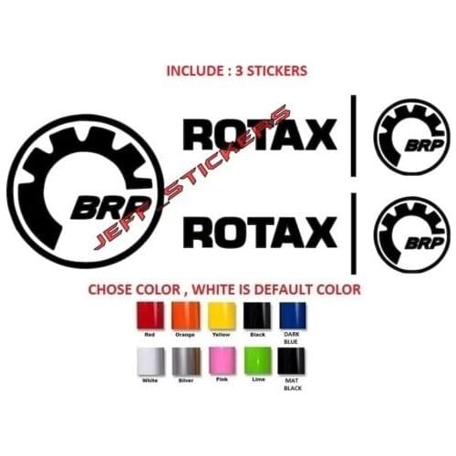 For 5Pcs/Set ROTAX AND 1 BRP STICKER DECAL EMBLEM