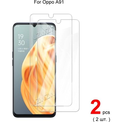 For Oppo A91 Explosion Proof 2.5D 0.26mm Tempered Glass Screen Protectors Protective Guard Film HD Clear