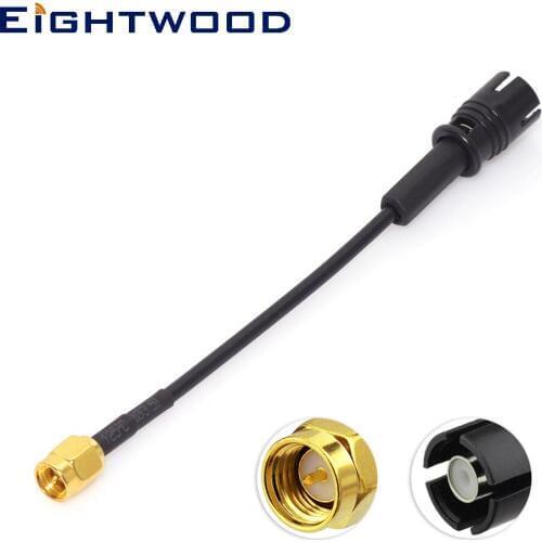 Eightwood Conversion DAB DAB+ FM AM Car Digital Radio Aerial Antenna Converter RAST II Jack Female to SMA Male Adapter Cable