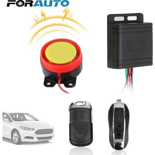 FORAUTO Motorcycle Bike Smart Alarm Car Keyring Car Styling Remote Control Key Anti-theft Security Alarm System 12V
