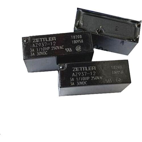 HOT NEW RELAY AZ937-12 AZ937 12 AZ93712 12VDC DC12V 12V 3A 4PIN