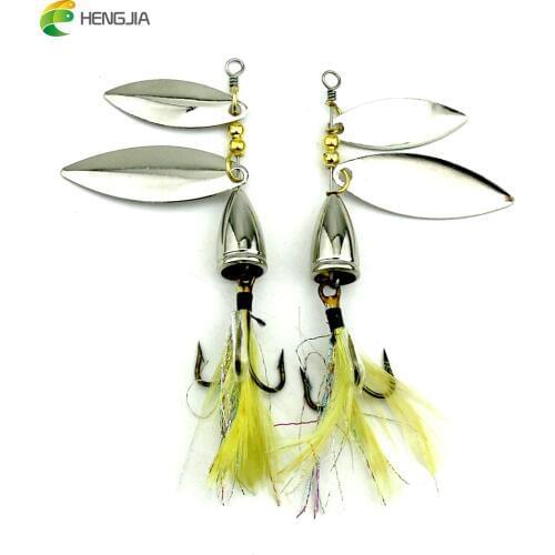 HENGJIA 1pc 8.1cm 10.5g hard metal trolling spinnerbaits bass wobbler pike carp trout perch catish pesca fishing tackles