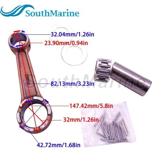 Boat Engine 689-11651-00 Connecting Rod Kit for Yamaha Parsun 30HP 25HP 2stroke T30 Outboard Motor