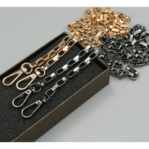 100/110/120cm Metal Chain For Handbag Shoulder Bag Straps Parts Accessories Bags Chains Gold Color Belt Hardware For Handbag