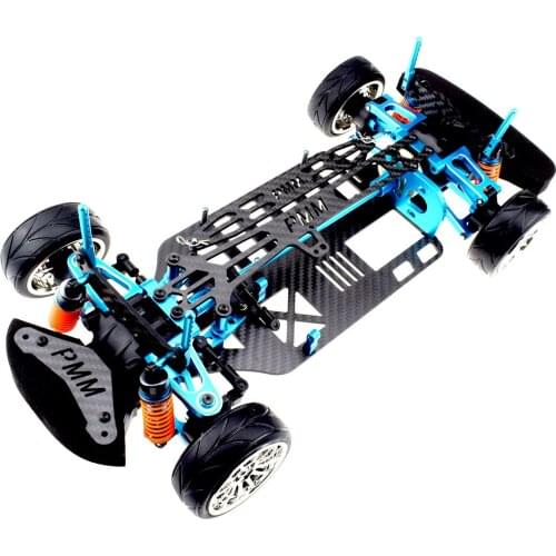 1:10 Flat Running Aluminum Alloy Metal Frame With Carbon Fiber Chassis for TT01
