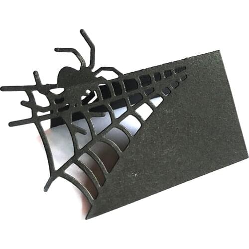 Metal Cutting Dies Halloween Spider Place Card Die Mold Stencils for Craft Scrapbook Paper Card Making Decorative Die Template