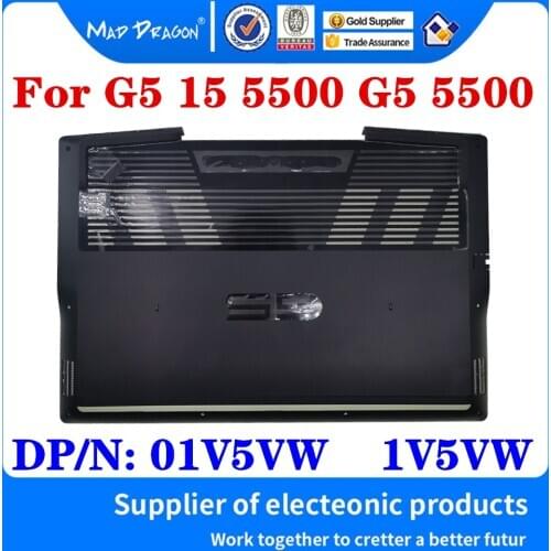 New Access Panel Door Cover Bottom Cover Base Lid Back Shell black D shell For Dell G5 15 5500 G5 5500 Laptop DP/N: 01V5VW 1V5VW
