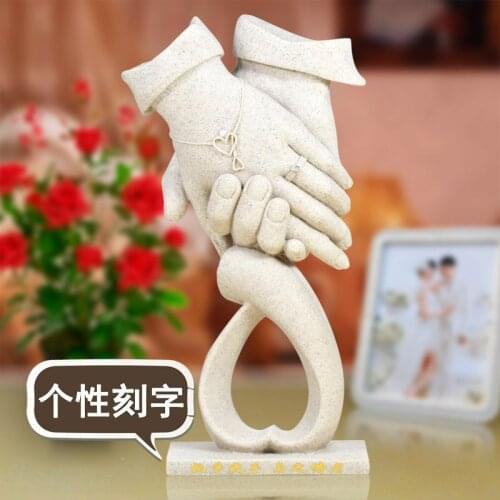 Anniversary gift for Valentines Day Wedding Decorations of the Qixi Festival wife Home Furnishing craft gift ornaments