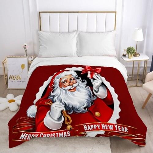 Christmas santa claus Duvet cover Quilt/Blanket/Comfortable Case 140x200 240x220 240x260 Queen King Single Bedding for Home NEW