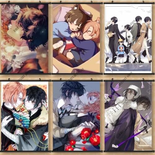 Anime Poster Bungou Stray Dogs Canvas Painting Wall Art Posters and Prints Room Decoration Pictures for Living Nordic Room Decor