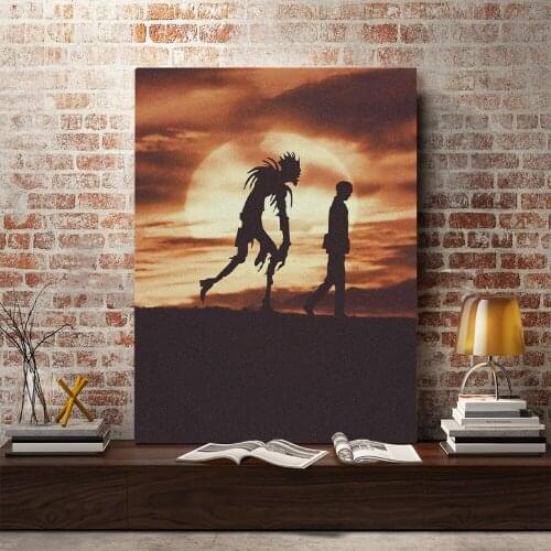 Death Note Kira and Ryuk Anime Decoration Prints Canvas Manga Home Decor Dorm Living Room Bedroom Poster Painting Wall Art